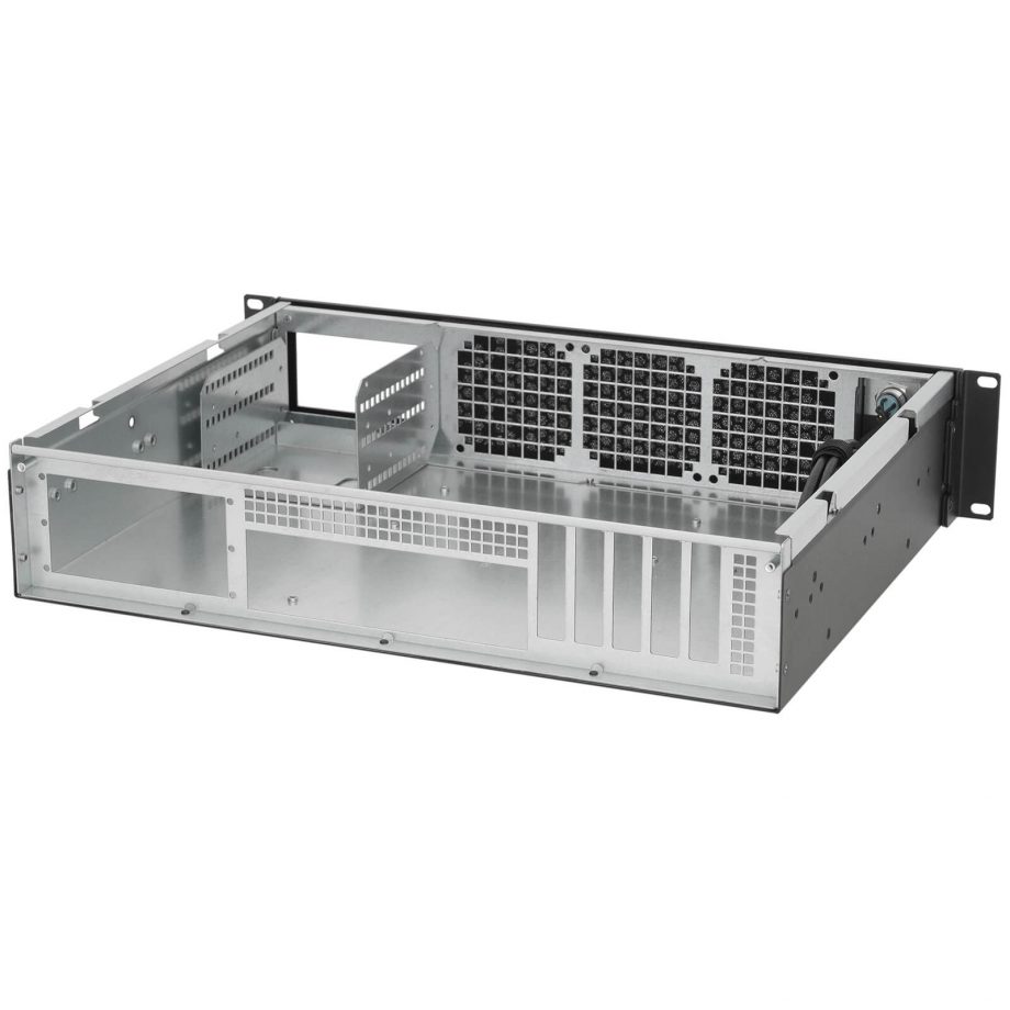 Sliger CX2130c, 2U 13in Rackmount Server Case - 3.5in ICYDOCK Bays, MicroATX and SFX PSU Support
