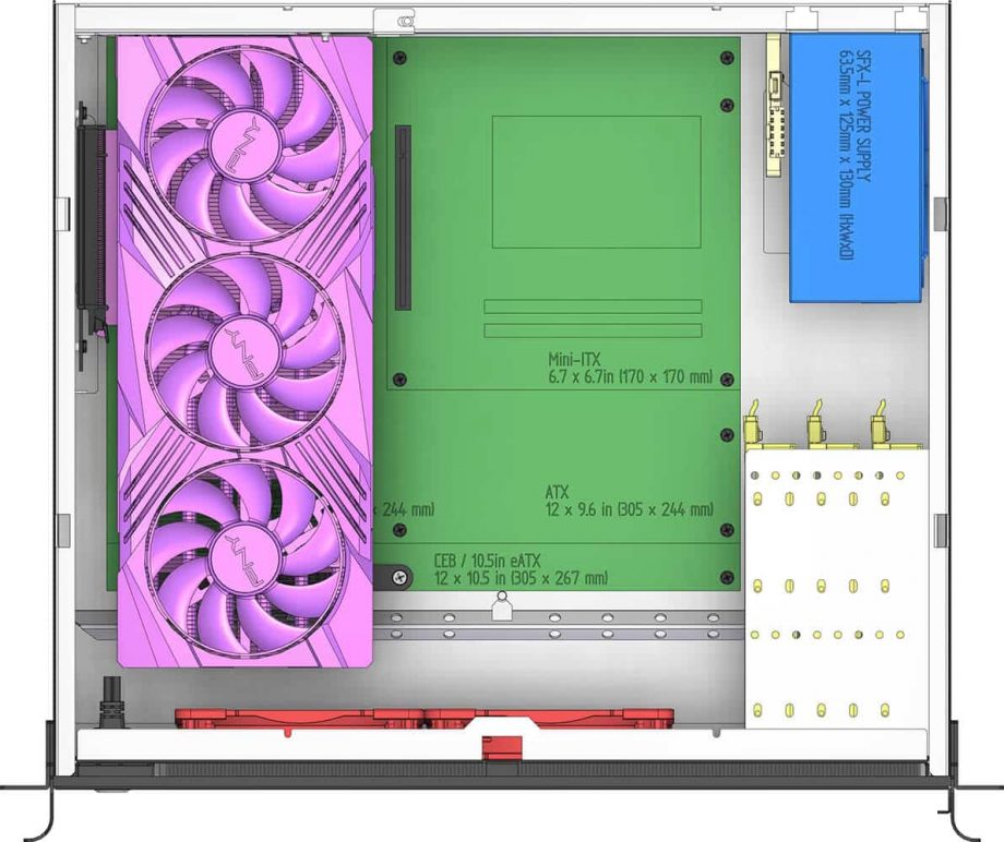 Sliger CX3151x, 3U 15in Rackmount Server Case - Large GPU and 3.5" HDD Support