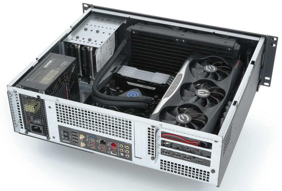 Sliger CX3151x, 3U 15in Rackmount Server Case - Large GPU and 3.5" HDD Support
