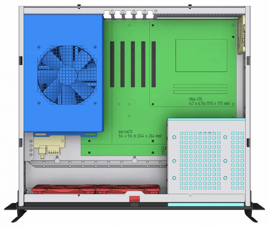 Sliger CX3152i, 3U 15in Rackmount Server Case - ATX PSU and 240mm AIO Support, 5.25" Bay