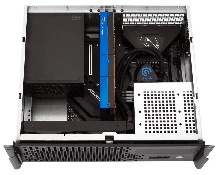 Sliger CX3152i, 3U 15in Rackmount Server Case - ATX PSU and 240mm AIO Support, 5.25" Bay
