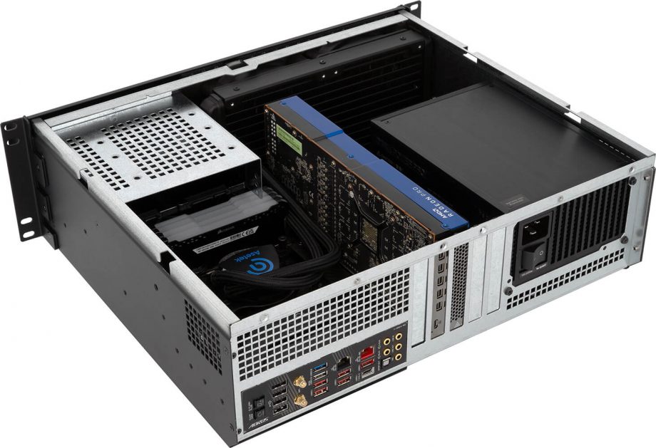 Sliger CX3152i, 3U 15in Rackmount Server Case - ATX PSU and 240mm AIO Support, 5.25" Bay