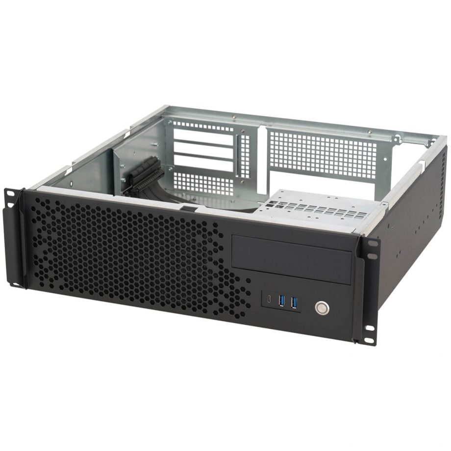 Sliger CX3171i XL, 3U 17in Rackmount Server Case - 5.25in Bay, Large GPU, eATX and 360mm AIO Support
