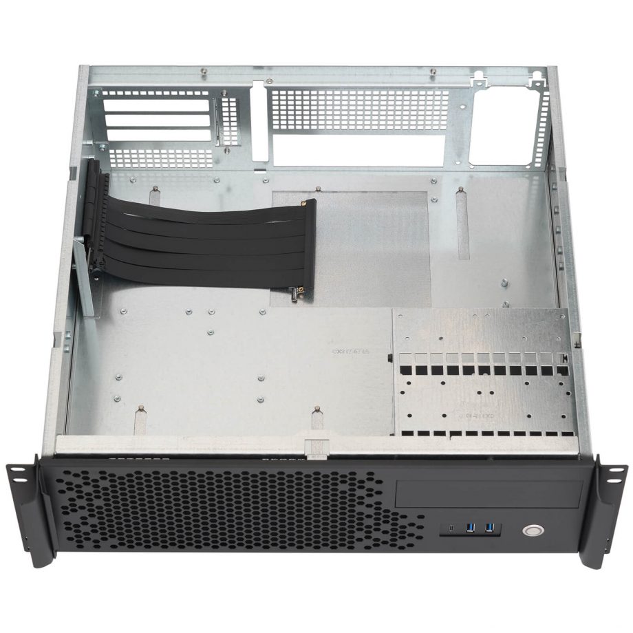 Sliger CX3171i XL, 3U 17in Rackmount Server Case - 5.25in Bay, Large GPU, eATX and 360mm AIO Support