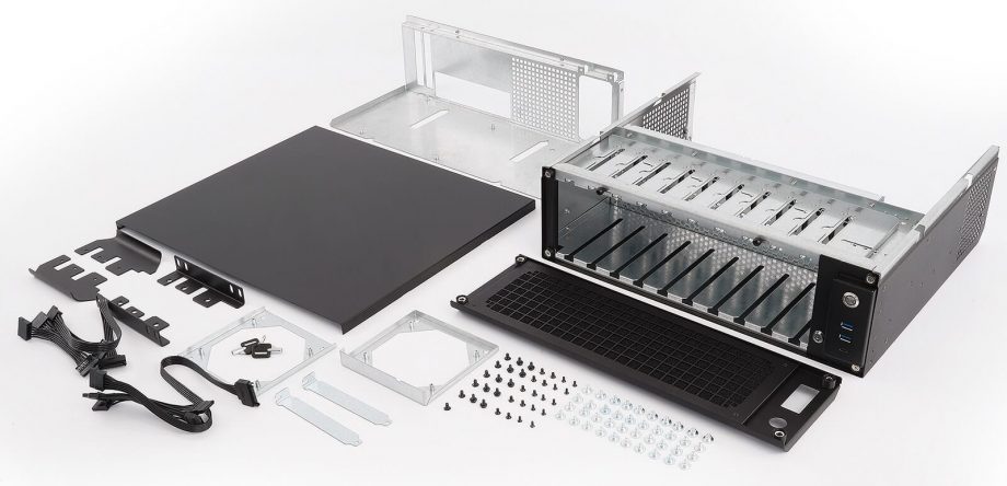 Sliger CX3701, 3U 15in NAS Rackmount Server Case - 3.5" Bays