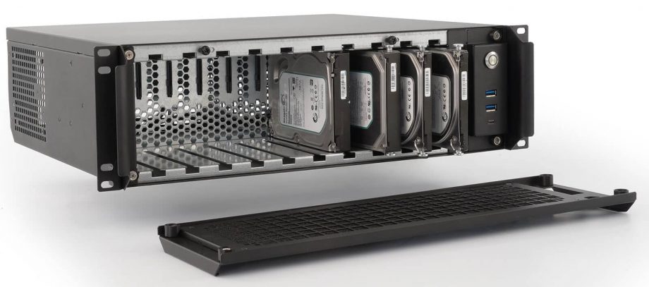 Sliger CX3701, 3U 15in NAS Rackmount Server Case - 3.5" Bays