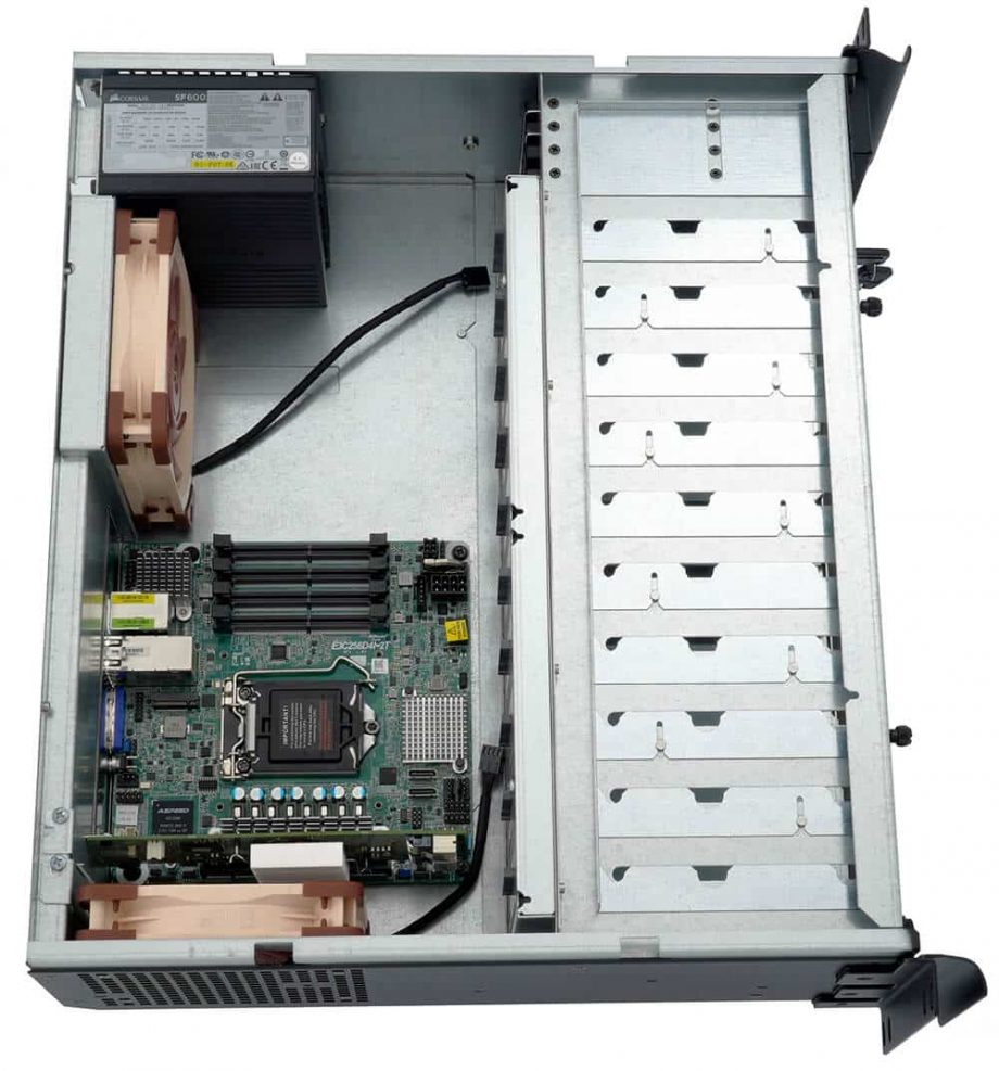 Sliger CX3701, 3U 15in NAS Rackmount Server Case - 3.5" Bays