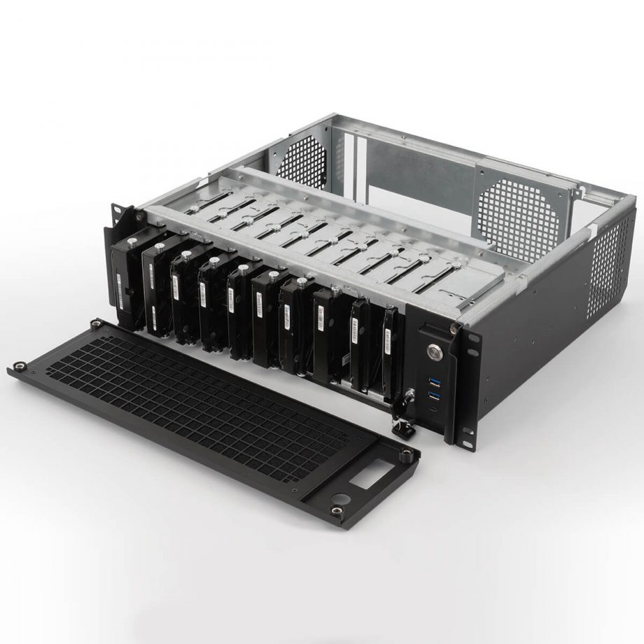 Sliger CX3701, 3U 15in NAS Rackmount Server Case - 3.5" Bays