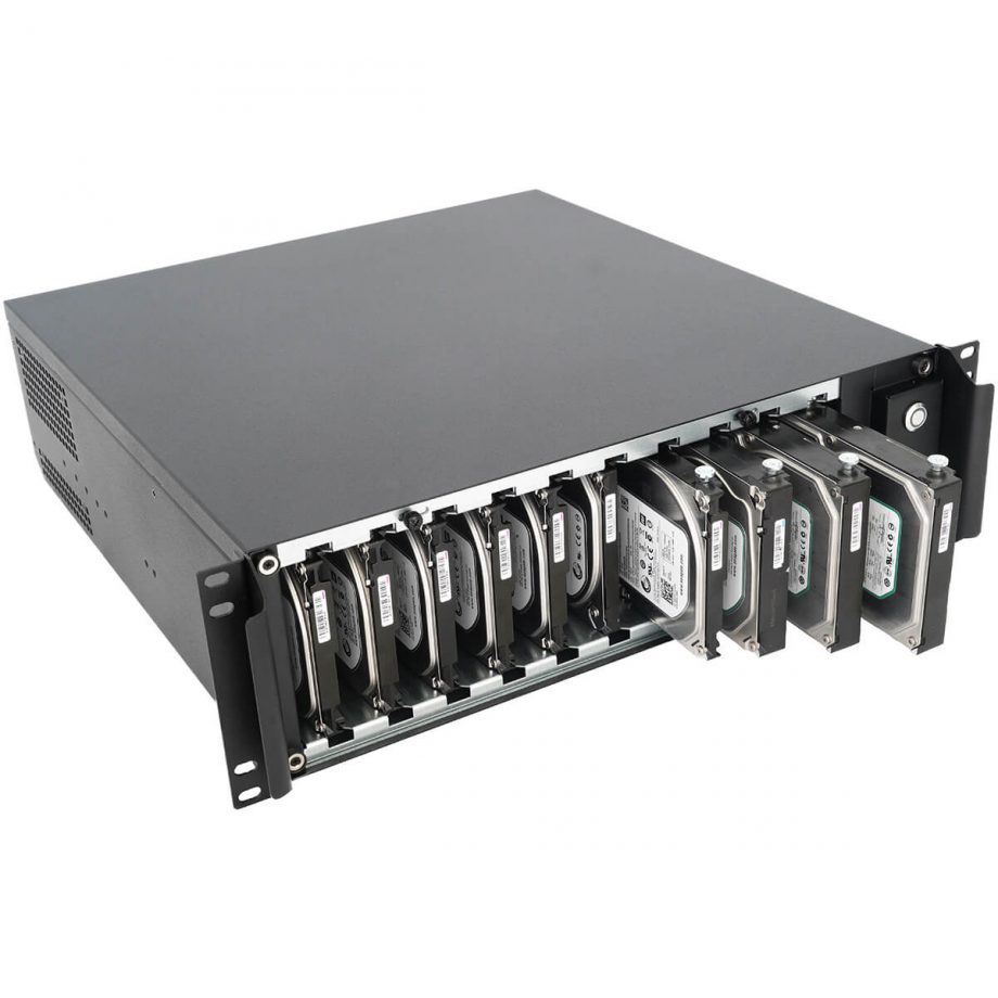 Sliger CX3702, 3U 18in NAS Rackmount Server Case - 3.5" Bays, Micro ATX