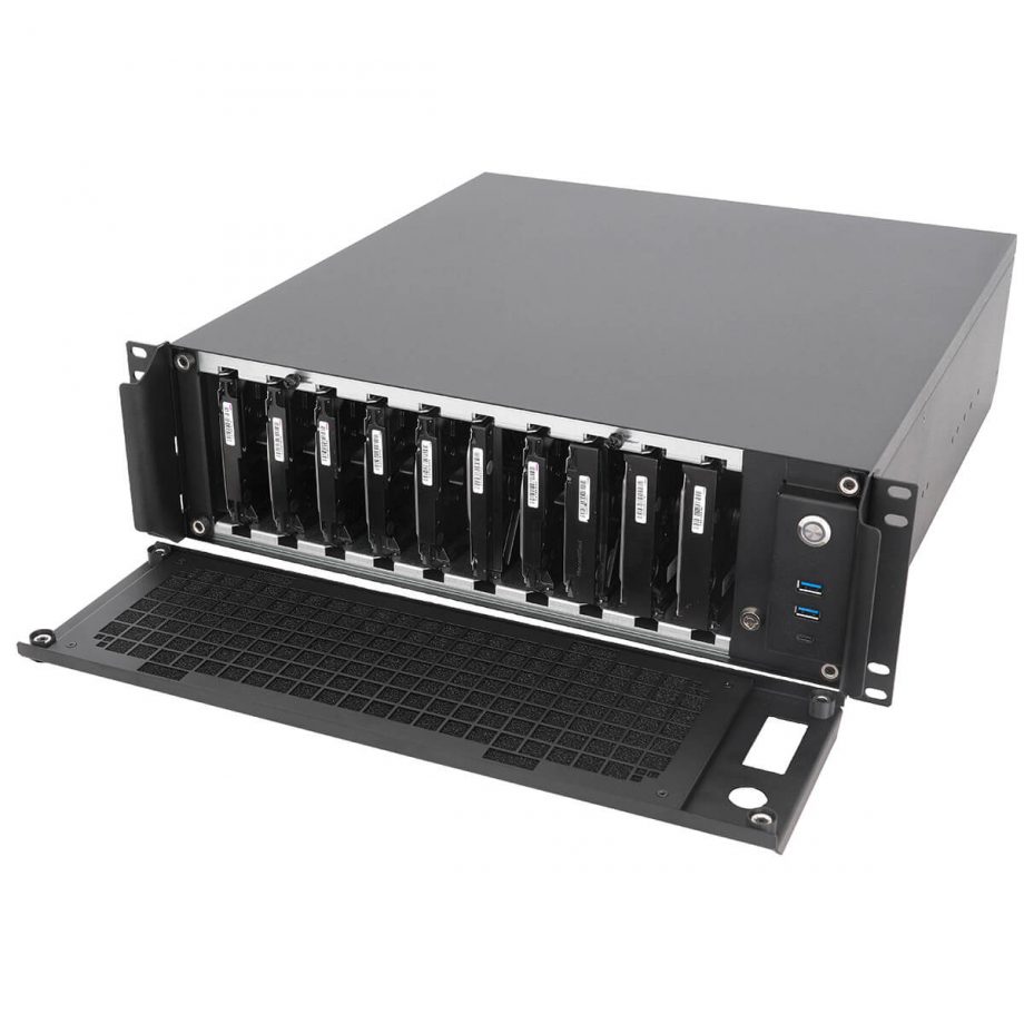 Sliger CX3702, 3U 18in NAS Rackmount Server Case - 3.5" Bays, Micro ATX