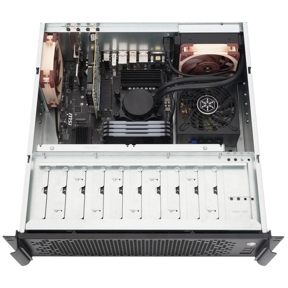 Sliger CX3702, 3U 18in NAS Rackmount Server Case - 3.5" Bays, Micro ATX