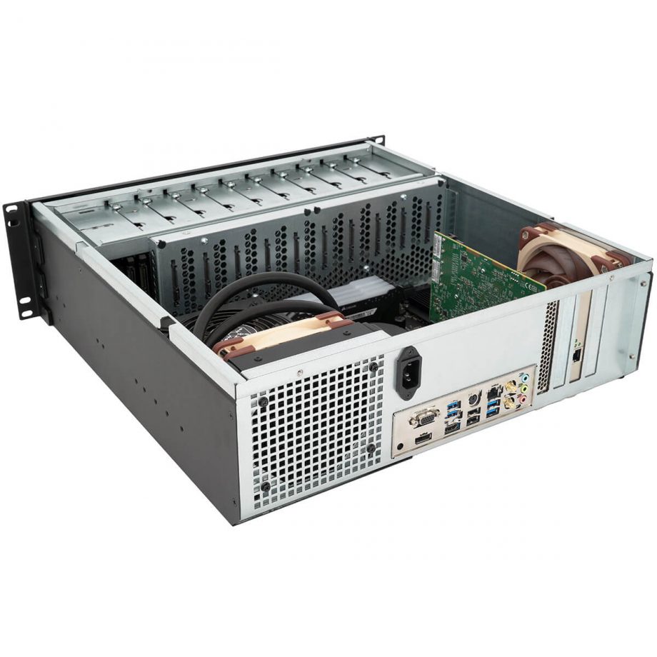 Sliger CX3702, 3U 18in NAS Rackmount Server Case - 3.5" Bays, Micro ATX