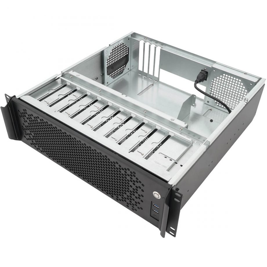 Sliger CX3702, 3U 18in NAS Rackmount Server Case - 3.5" Bays, Micro ATX