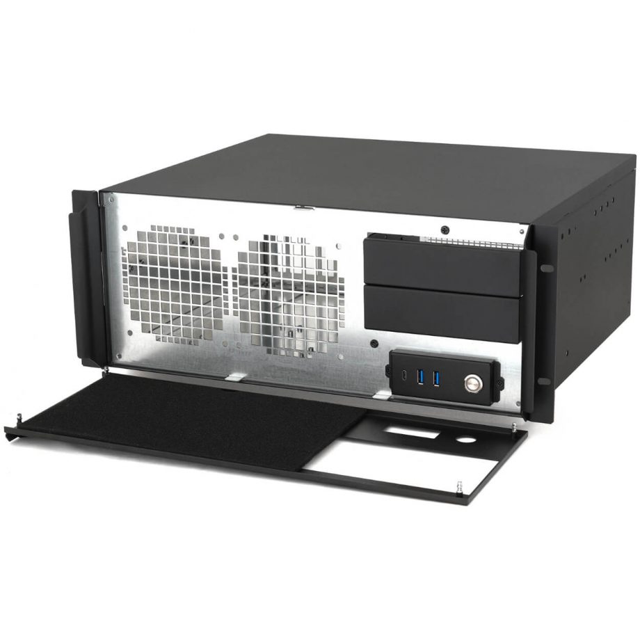 Sliger CX4150e, 4U 15in Rackmount Server Case - 5.25" Bays and 240mm AIO Support