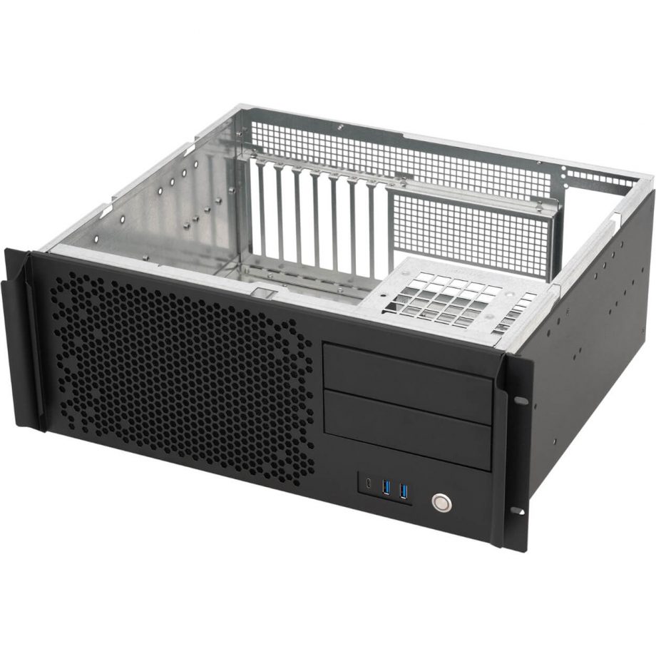Sliger CX4150e, 4U 15in Rackmount Server Case - 5.25" Bays and 240mm AIO Support