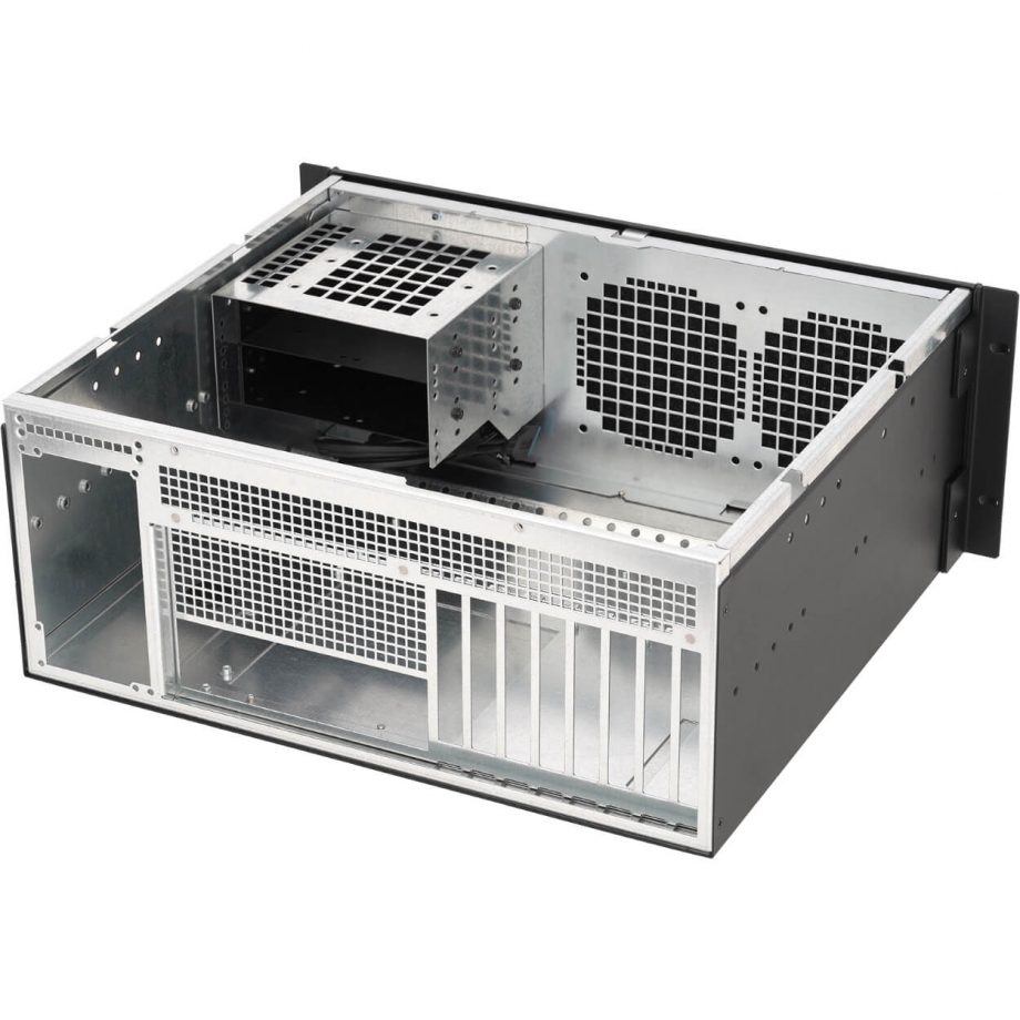 Sliger CX4150e, 4U 15in Rackmount Server Case - 5.25" Bays and 240mm AIO Support