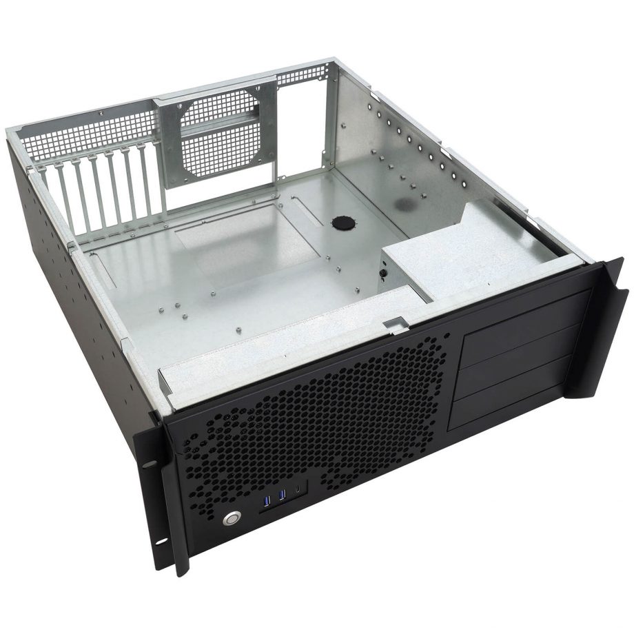 Sliger CX4200f, 4U 20in Rackmount Server Case - eATX and 240mm AIO Support with 5.25" bays