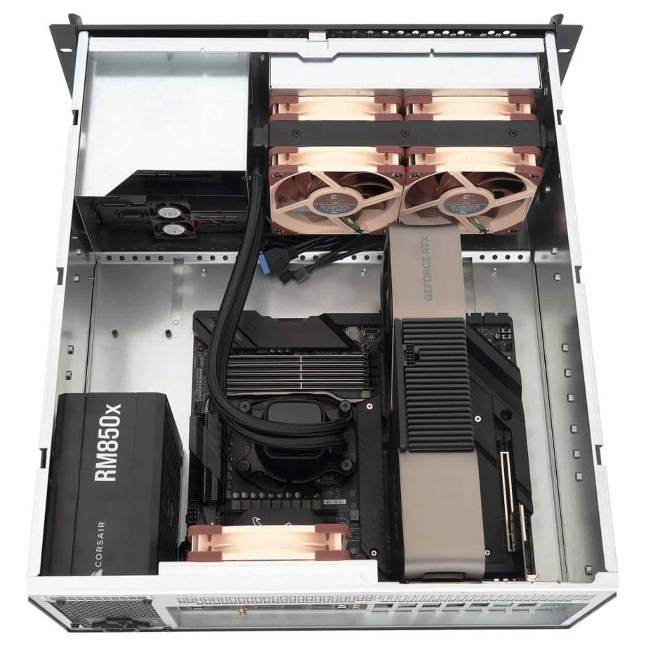 Sliger CX4200f, 4U 20in Rackmount Server Case - eATX and 240mm AIO Support with 5.25" bays