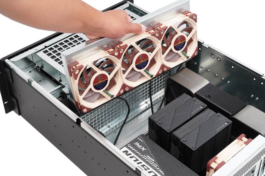 Sliger CX4713, 4U 28in NAS Rackmount Server Case - 3.5"/5.25" Bay and 360mm AIO Support