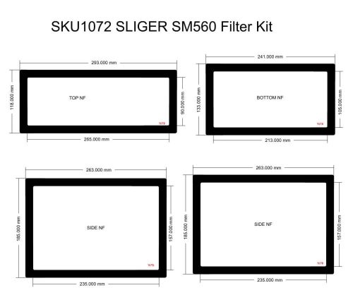 SM560 Filter Kit (case with vented sides)