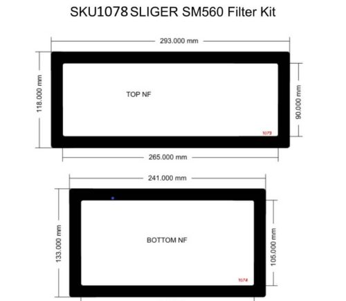 SM560 Filter Kit (case with unvented sides)