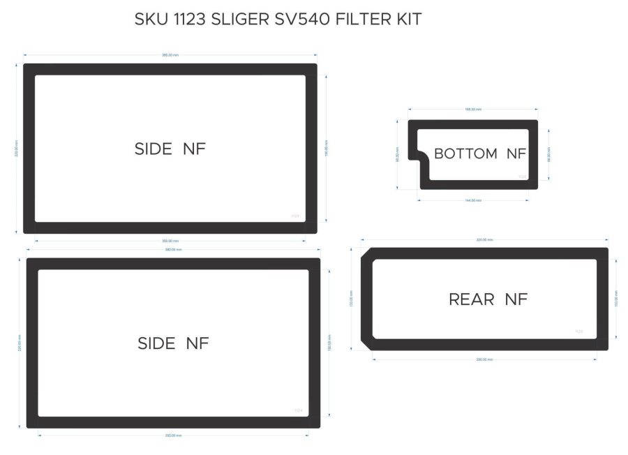 Sliger SV540 Filter Kit