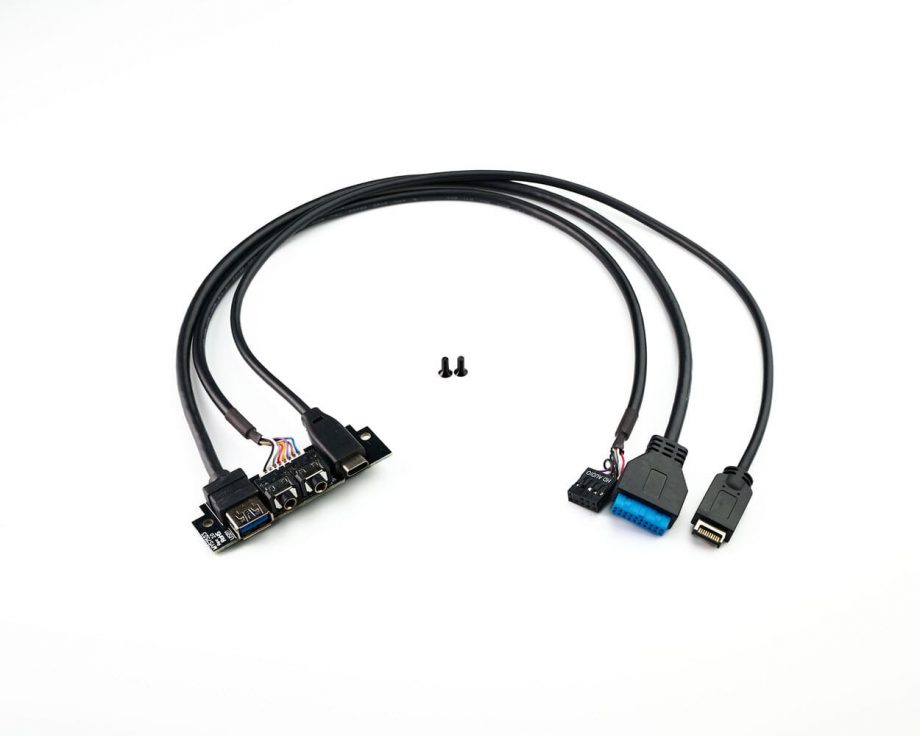 Front Panel USB 3.1 type C + 3.0 type A with a Type E + 19-Pin Cable