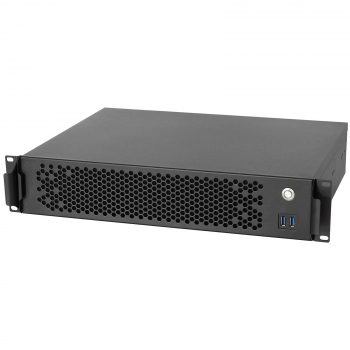 Sliger CX2137b, 2U 13in Rackmount Server Case with Low Profile and eATX Support