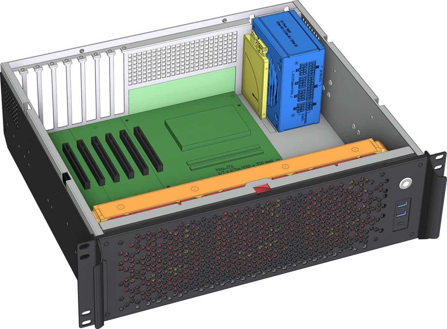 Sliger CX3150a, 3U 15in Rackmount Server Case - 360mm AIO Support