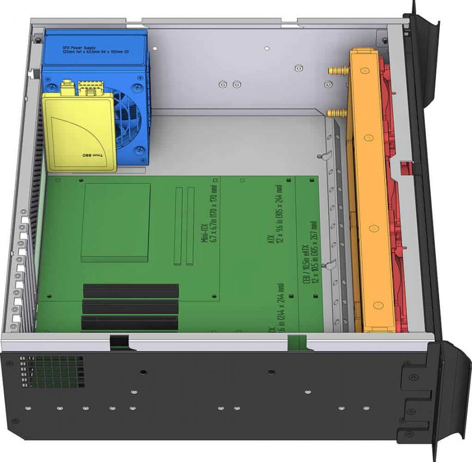 Sliger CX3150a, 3U 15in Rackmount Server Case - 360mm AIO Support