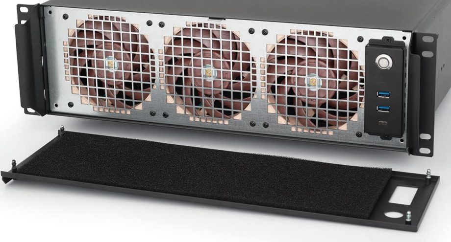 Filter Foam for Rackmount Cases, Washable, Cut-To-Size, Black with Flame Resistant Rating