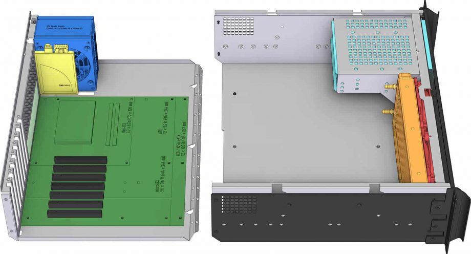 Sliger CX3150i, 3U 15in Rackmount Server Case - 5.25" Bay and 240mm AIO Support