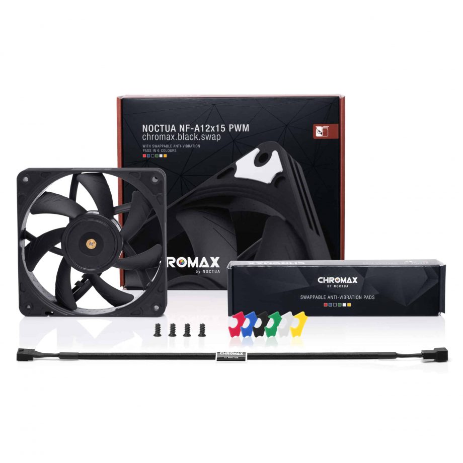 Noctua NF-A12x15 PWM chromax.black.swap 120mm Fan