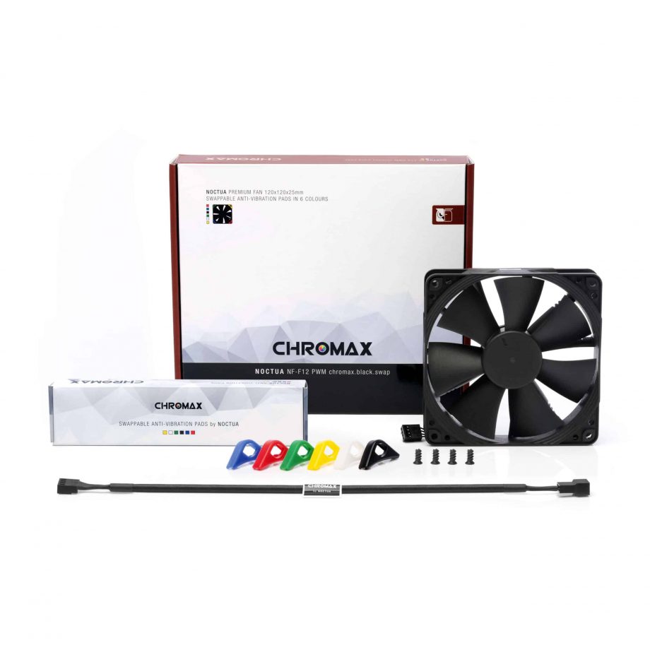 Noctua NF-F12 PWM chromax.black.swap 120mm Fan